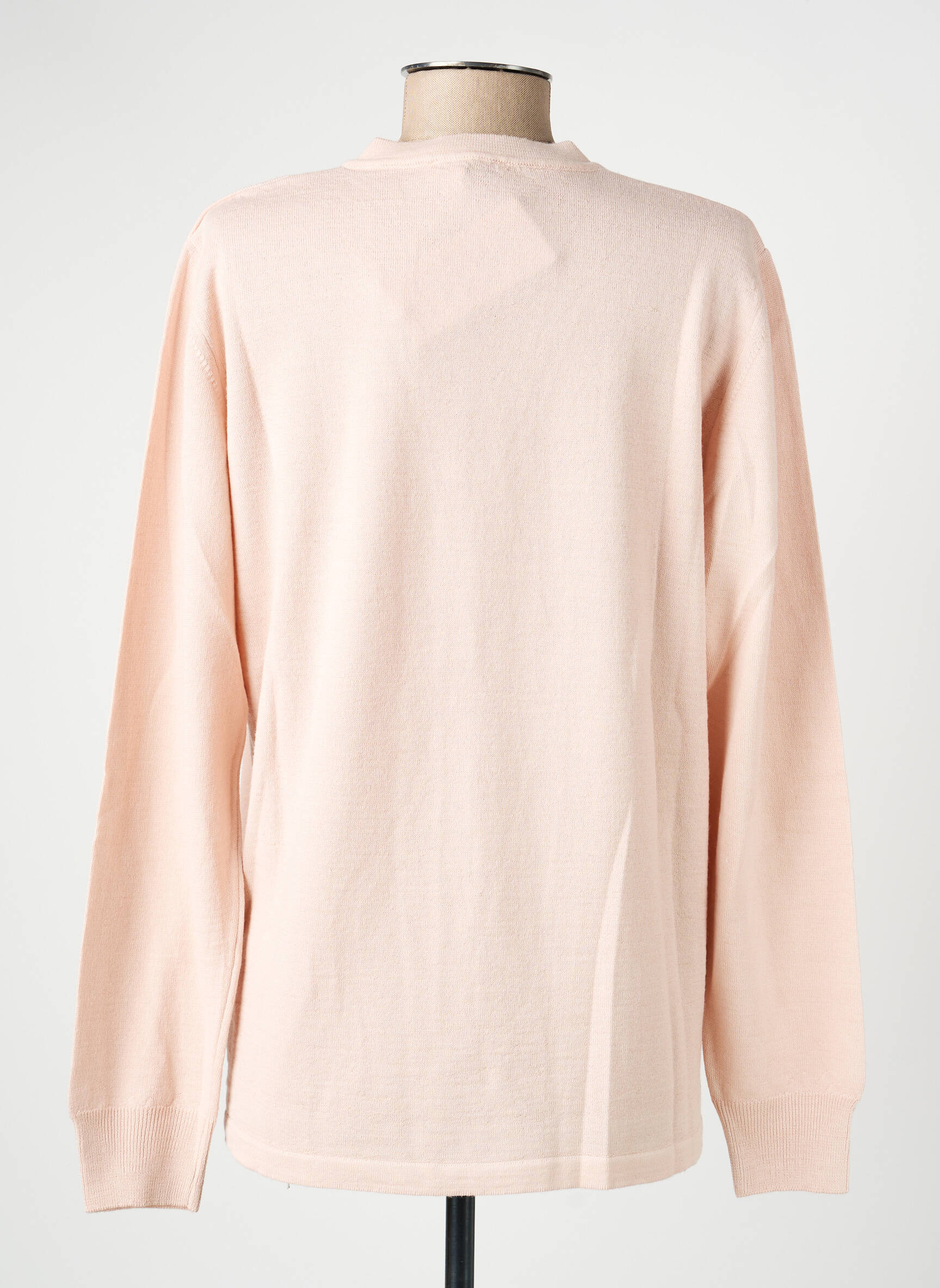 Gilet manches longues stretch rose clair ELLEMME femme