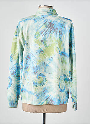 Pull stretch manches longues bleu GRIFFON femme