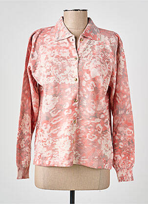 Gilet manches longues stretch rose GRIFFON femme