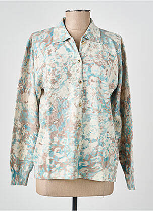 Gilet manches longues stretch bleu GRIFFON femme