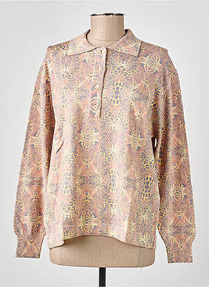 Pull coupe cintrée manches longues jaune EDWIGE femme