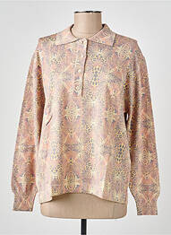 Pull coupe cintrée manches longues jaune EDWIGE femme