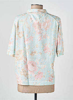 Polo stretch manches courtes bleu EDWIGE femme