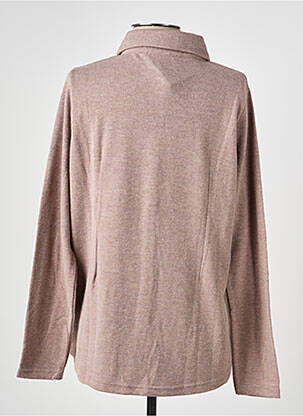 Chemisier coupe cintrée manches longues marron I.ODENA femme