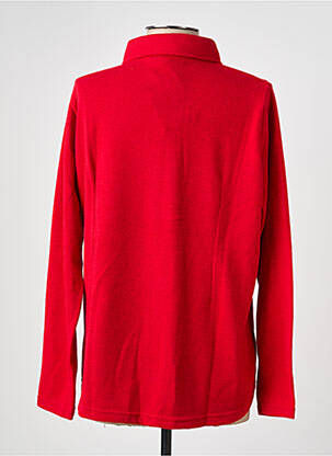 Chemisier coupe cintrée manches longues rouge I.ODENA femme