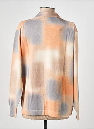 Pull coupe cintrée manches longues orange EDWIGE femme