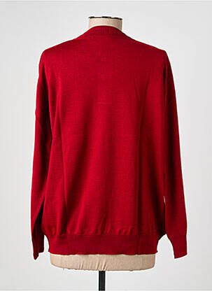 Pull col v manches longues rouge EDWIGE femme