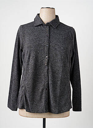 Chemisier coupe cintrée manches longues gris I.ODENA femme