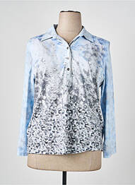 Polo manches longues manches longues bleu RABE femme