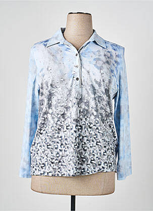 Polo manches longues manches longues bleu RABE femme