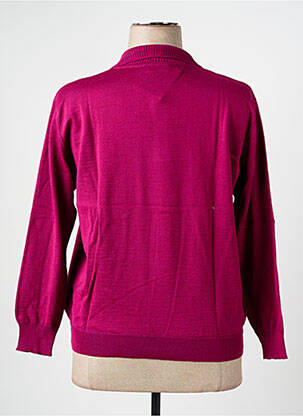 Pull stretch manches longues rose EDWIGE femme