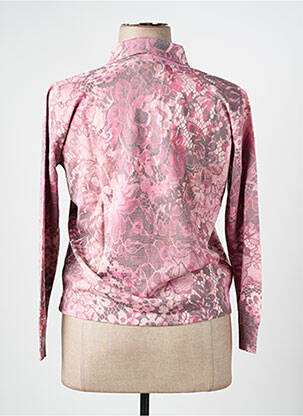 Pull stretch manches longues rose GRIFFON femme