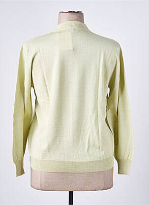 Pull tissage chiné manches longues vert EDWIGE femme