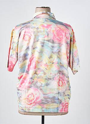Pull coupe cintrée manches courtes rose GRIFFON femme