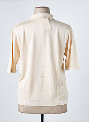 Pull coupe cintrée manches courtes beige EDWIGE femme
