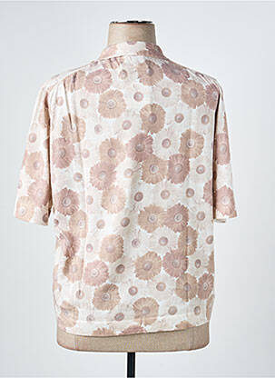 Pull coupe cintrée manches courtes beige EDWIGE femme