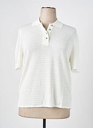 Pull coupe cintrée manches courtes beige RODAM femme