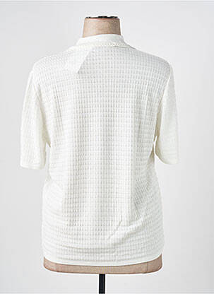 Pull coupe cintrée manches courtes beige RODAM femme