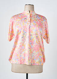 Pull resserrée sur le bas manches courtes jaune JANINE PAUPORTÉ femme