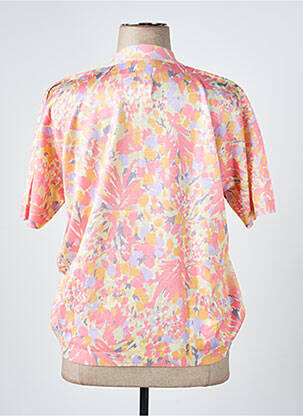 Pull resserrée sur le bas manches courtes jaune JANINE PAUPORTÉ femme