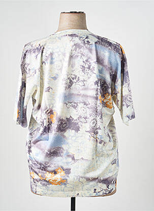 Pull coupe cintrée manches courtes gris GRIFFON femme