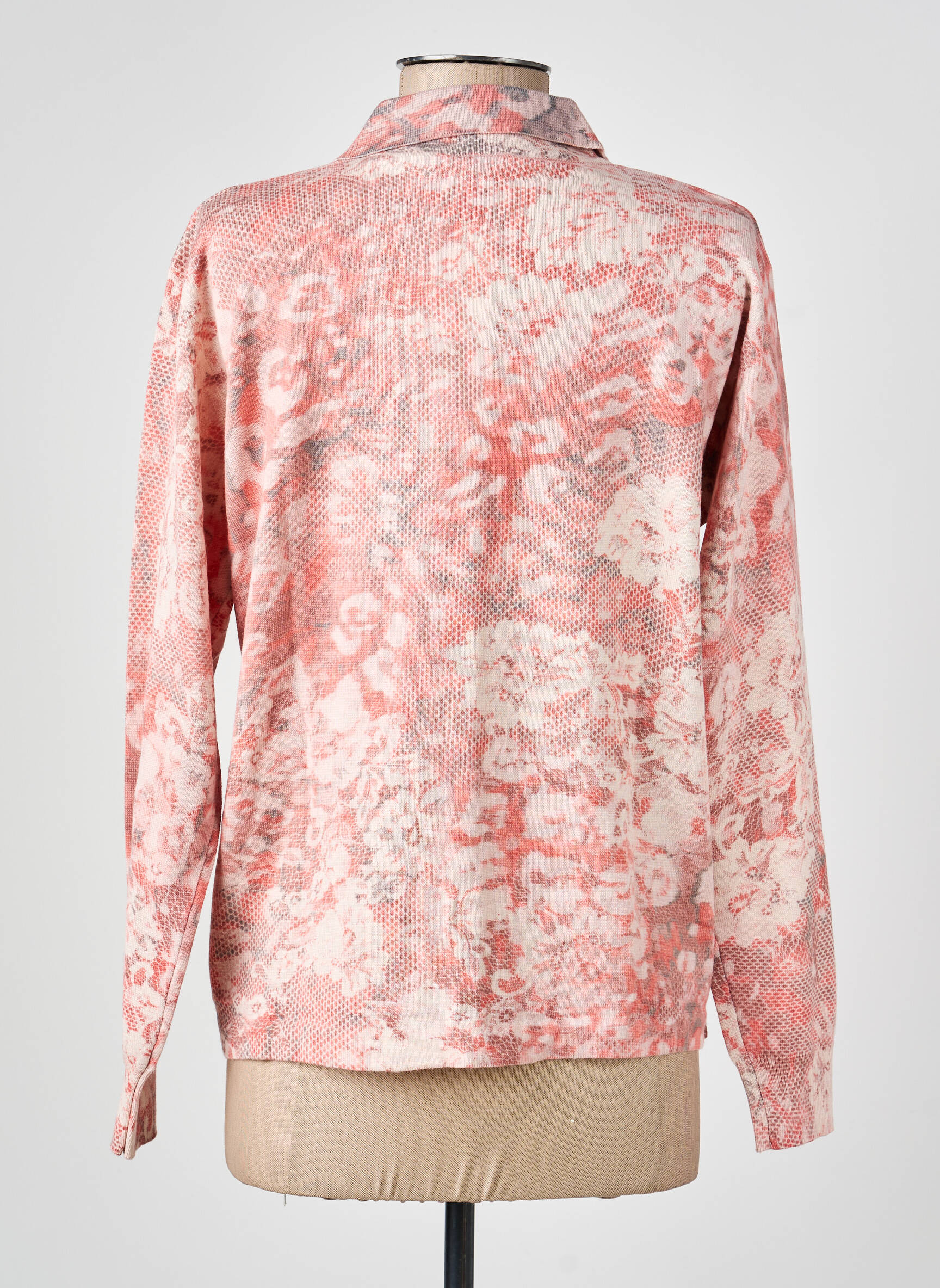 Gilet manches longues stretch rose GRIFFON femme