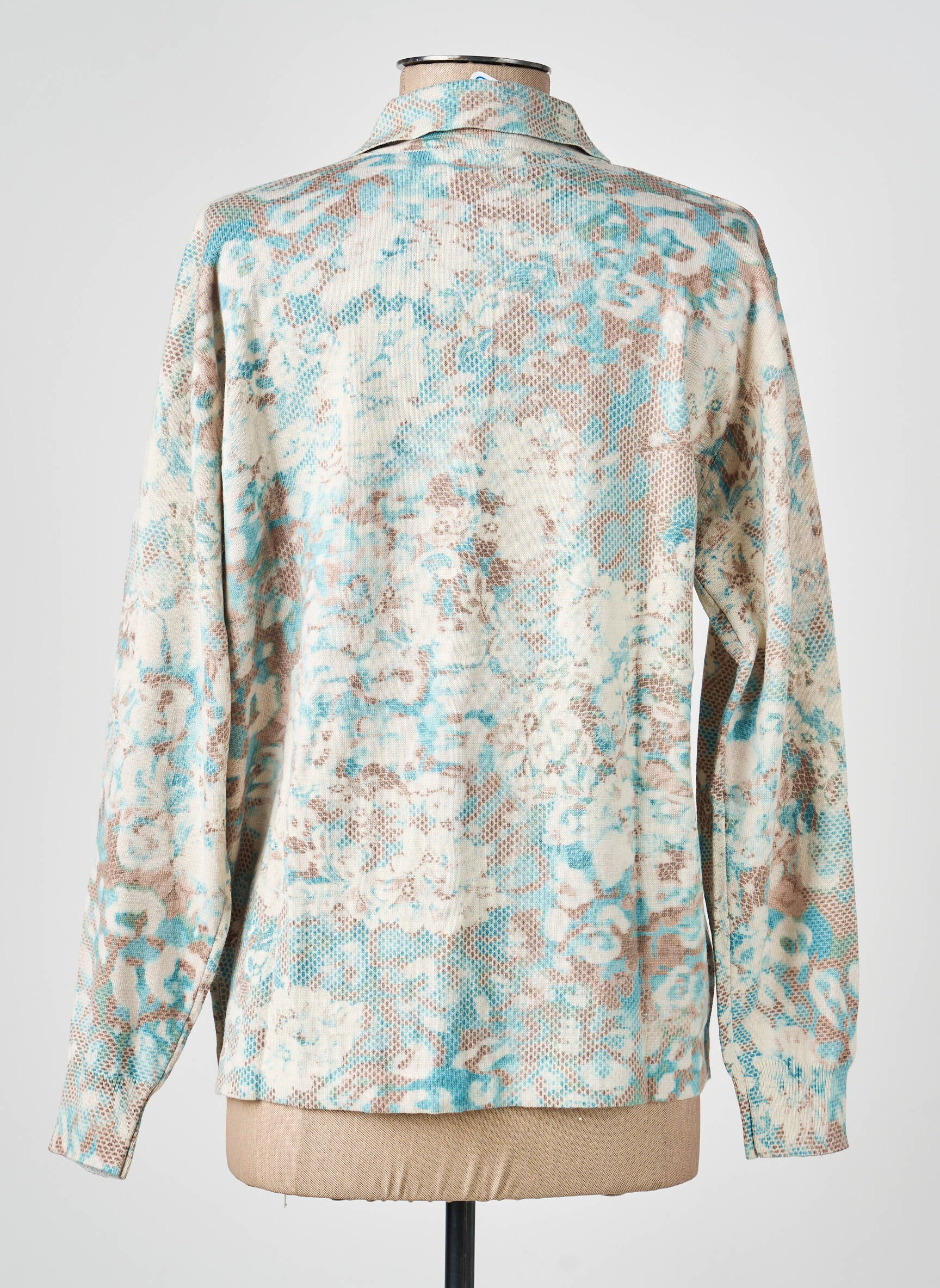 Gilet manches longues stretch bleu GRIFFON femme