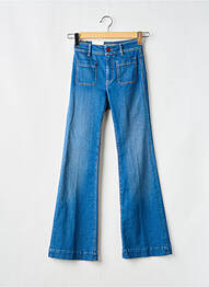 Jean coupe flare stretch taille haute bleu SALSA femme