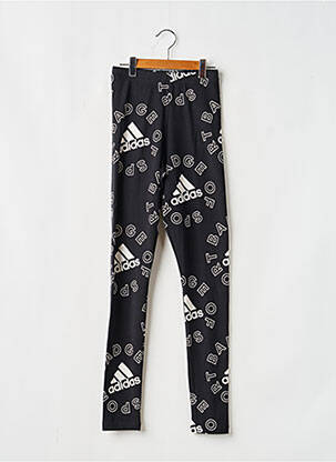 Legging sérigraphie taille élastique noir ADIDAS fille
