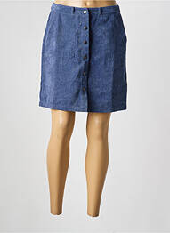 Jupe courte taille à pinces bleu BLEND SHE femme