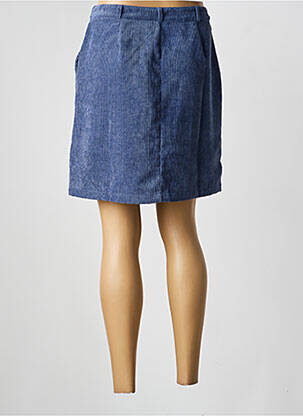 Jupe courte taille à pinces bleu BLEND SHE femme