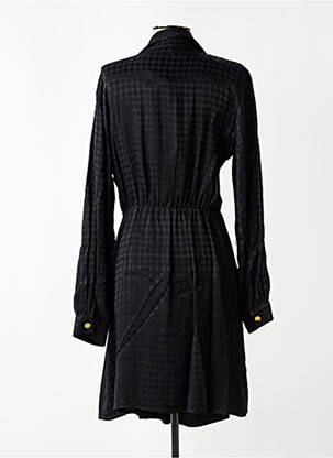 Robe mi-longue imprimé fantaisie manches longues noir SALSA femme