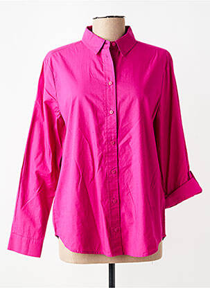 Chemisier coupe droite manches longues rose CECIL femme