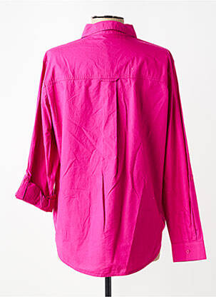 Chemisier coupe droite manches longues rose CECIL femme