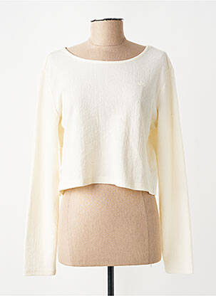 Top stretch manches longues beige ONLY femme