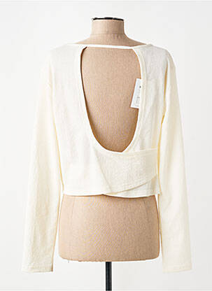 Top stretch manches longues beige ONLY femme
