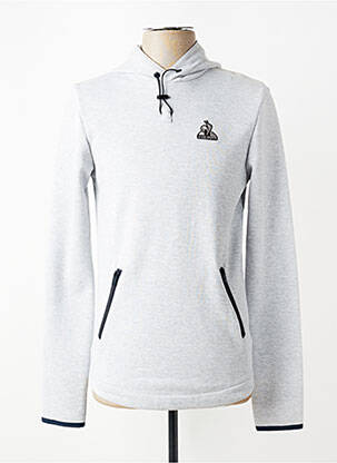 Sweat-shirt à capuche manches longues manches longues gris LE COQ SPORTIF homme