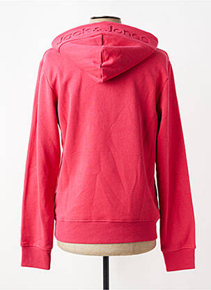 Sweat-shirt à capuche manches longues manches longues rouge JACK & JONES homme