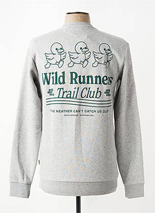 Sweat-shirt sérigraphie floquée manches longues gris ONLY & SONS homme