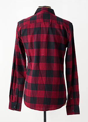 Chemise manches longues imprimé carreaux rouge ONLY & SONS homme