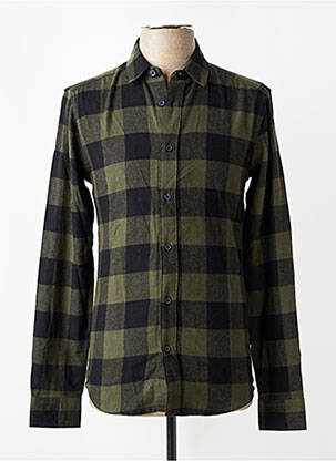 Chemise manches longues imprimé carreaux vert ONLY & SONS homme