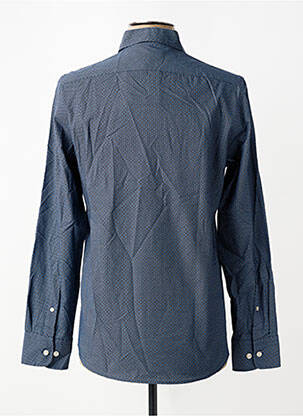 Chemise manches longues imprimé fantaisie bleu MCS homme
