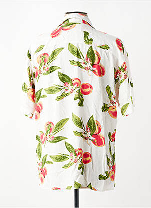 Chemise manches courtes imprimé fantaisie blanc JACK & JONES homme