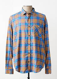 Chemise manches longues coupe droite bleu SERGE BLANCO homme