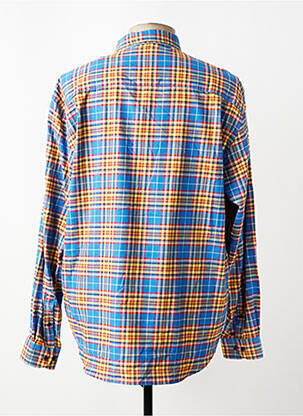 Chemise manches longues coupe droite bleu SERGE BLANCO homme