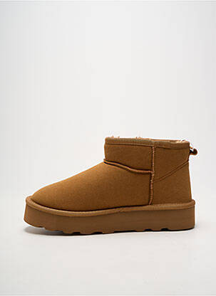 Bottines/boots fourrée talon plat jusqu'à 3cm marron ONLY femme