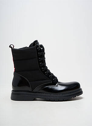 Bottines/boots matière lisse talon plat jusqu'à 3cm noir TOMMY HILFIGER femme