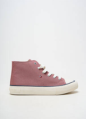 Baskets fermeture zip et lacets talon plat jusqu'à 3cm violet TOMMY HILFIGER femme