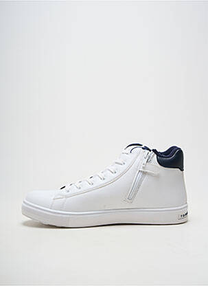 Baskets fermeture zip et lacets bout rond blanc TOMMY HILFIGER homme