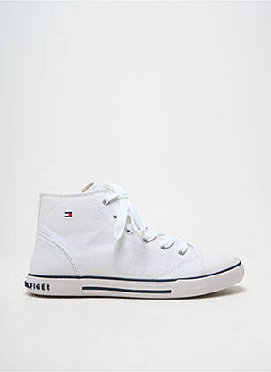 Baskets fermeture zip et lacets talon plat jusqu'à 3cm blanc TOMMY HILFIGER femme